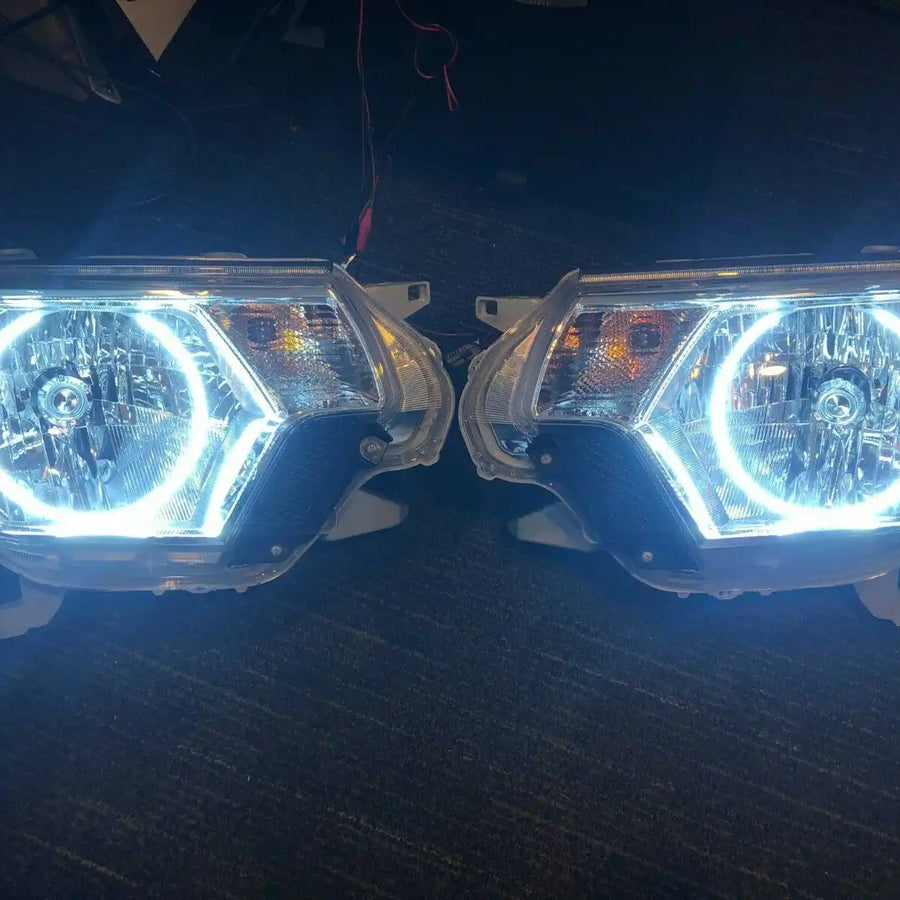 2012-2015 Toyota Tacoma Pre-Assembled Headlights with White LED Halos