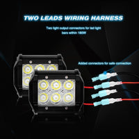 LED LIGHT BAR WIRING HARNESS KIT (2 LEADS 16AWG) WITH FUSE 12V 40A RELAY 3/4
