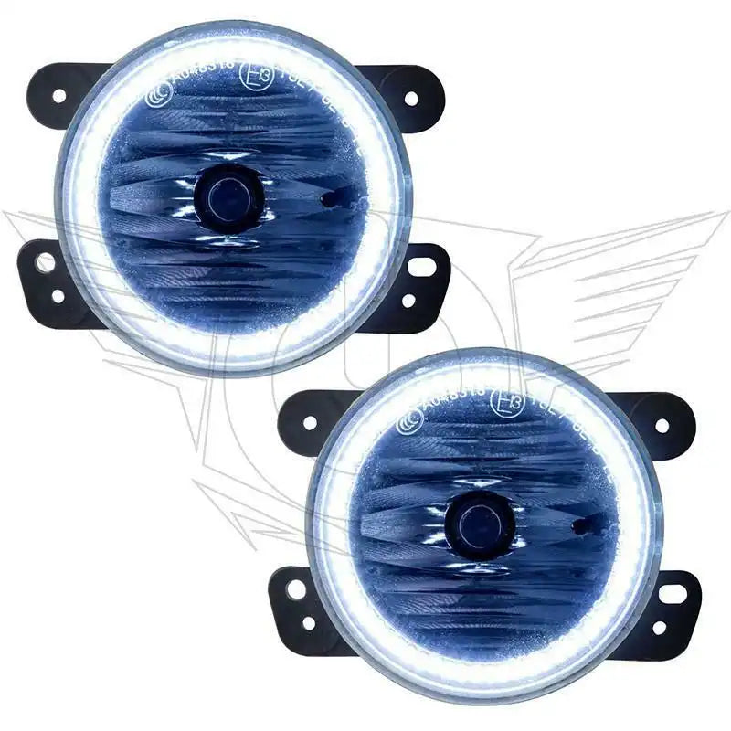 ORACLE 2011-2014 DODGE CHARGER / 2010-17 WRANGLER JK WHITE LED HALO FOG LIGHTS - CLEARANCE
