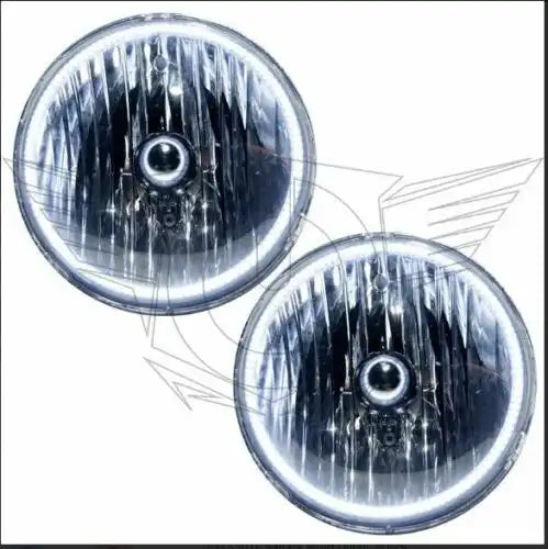 Used 2007-2016 Jeep Wrangler JK Headlights with White LED Halos - Clearance