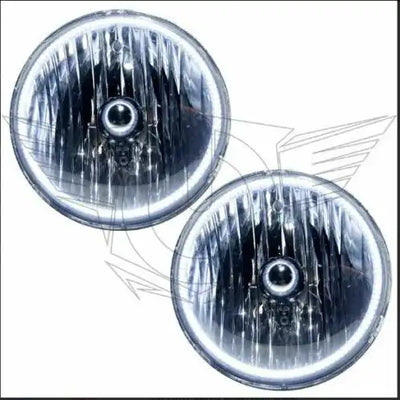 Used 2007-2016 Jeep Wrangler JK Headlights with White LED Halos - Clearance