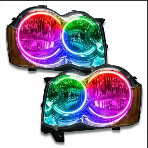 Used 2008-2010 Jeep Grand Cherokee ColorSHIFT Headlights - Non HID - Clearance