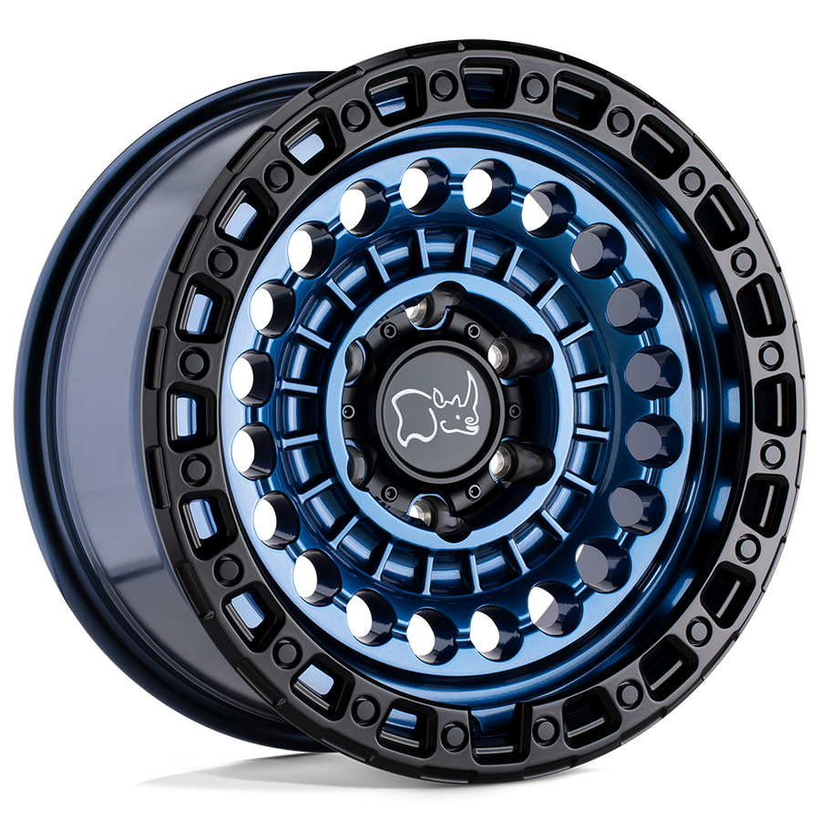 Black Rhino Hard Alloys SENTINEL Cobalt Blue W/ Black Ring wheel