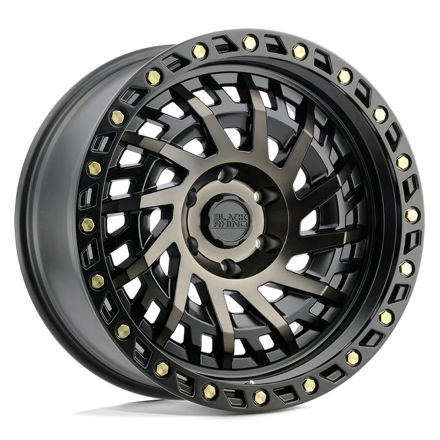 Black Rhino Hard Alloys SHREDDER Matte Black W/ Mach Dark Tint wheel