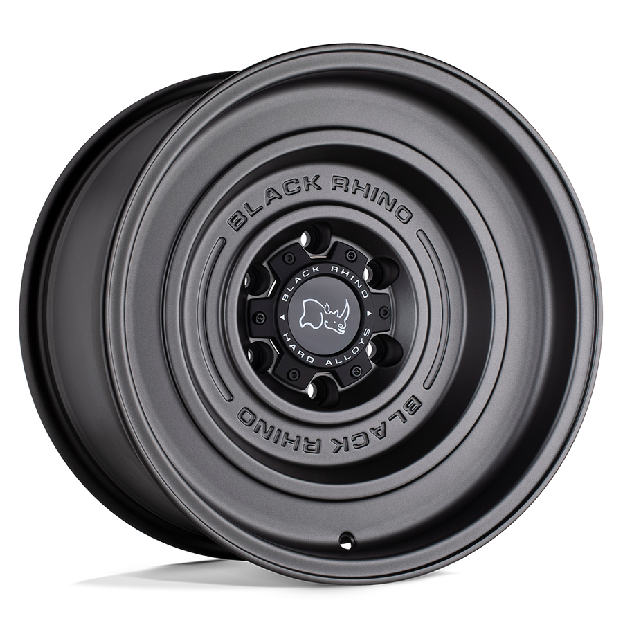 Black Rhino Hard Alloys SOLID Matte Gun Black wheel