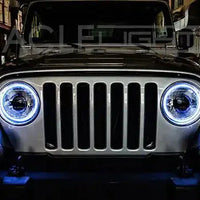 1997-2006 Jeep Wrangler TJ ORACLE LED Headlight Halo Kit- Waterproof Surface Mount