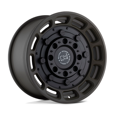 Black Rhino Hard Alloys WARTHOG Matte Od Green W/ Black Center wheel