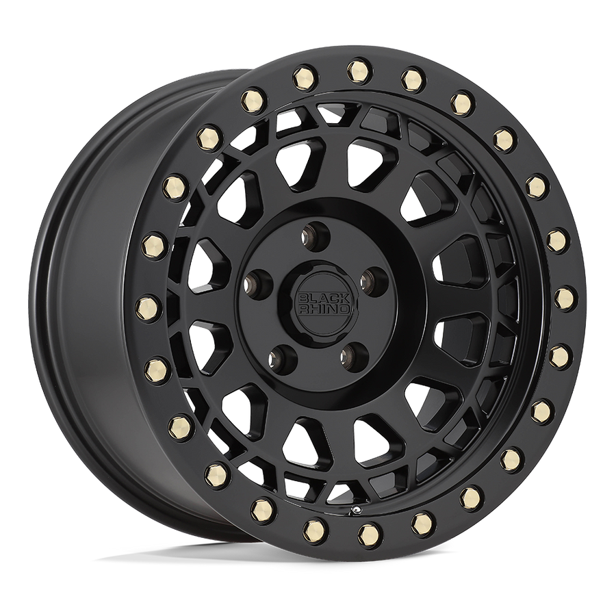 Black Rhino Hard Alloys PRIMM Matte Black W/ Brass Bolts wheel