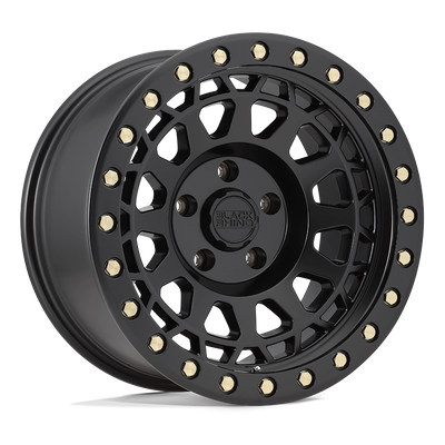 Black Rhino Hard Alloys PRIMM Matte Black W/ Brass Bolts wheel