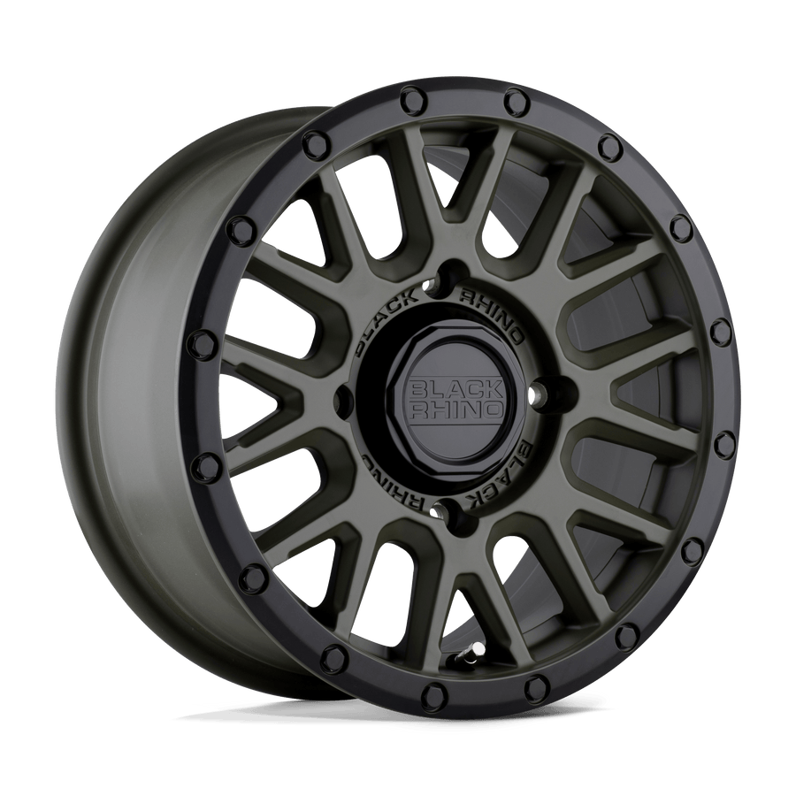 Black Rhino Hard Alloys - UTV LA PAZ UTV Olive Drab Green W/ Black Lip wheel