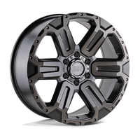 Black Rhino Hard Alloys WANAKA M-Gunmetal W/ Brushed Face wheel