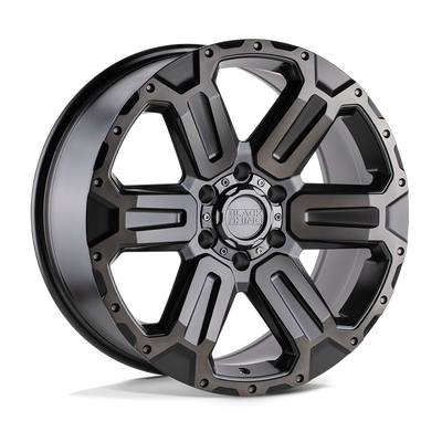 Black Rhino Hard Alloys WANAKA M-Gunmetal W/ Brushed Face wheel