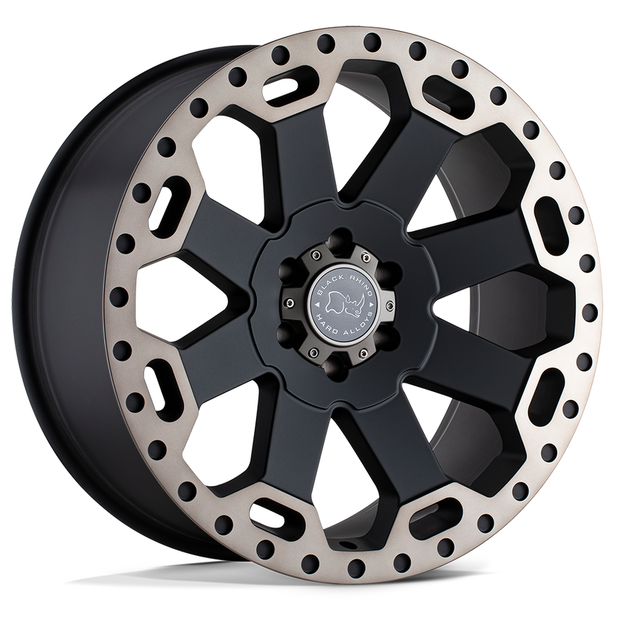 Black Rhino Hard Alloys WARLORD Matte Black W/ Mach Dark Tint wheel