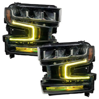2019-2022 Chevrolet Silverado 1500 ColorSHIFT RGB+W Headlight DRL Upgrade Kit